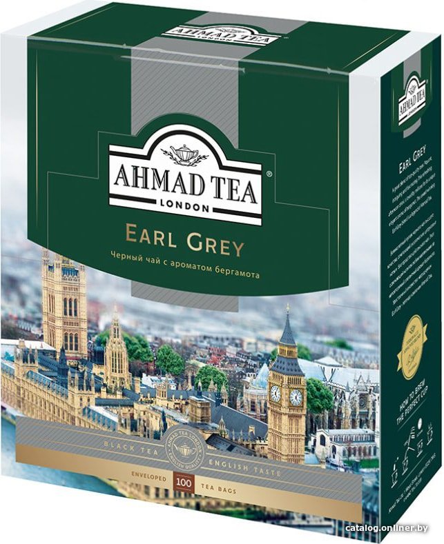 Черный чай Ahmad Tea Earl Grey 100 шт