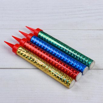 Набор свечей-фонтанов для торта Страна Карнавалия Радужные 3505786 (4 шт)