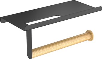 Держатель для туалетной бумаги FORA Axe FOR-AXE015BB (черный/бамбук)