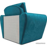 Кресло-кровать Мебель-АРС Квартет (бархат, сине-зеленый Star Velvet 43 Black Green)