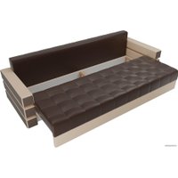 Диван Лига диванов Венеция 27960 (экокожа, коричневый/бежевый)