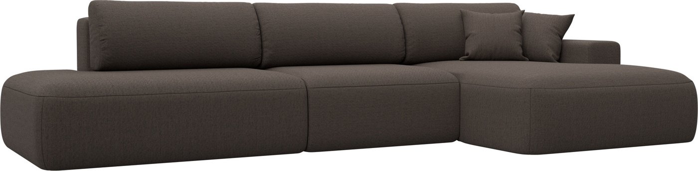 

Угловой диван Лига диванов Лига-036 НПБ Модерн Лонг правый 124694 (рогожка амур коричневый)