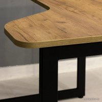 Стол Millwood Лофт Будапешт ДТ-4 130x85x75 (дуб золотой craft/черный)