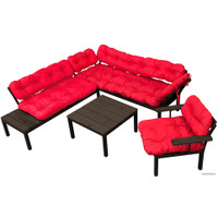 Набор садовой мебели M-Group Дачный 12180606 (красная подушка) в Гомеле