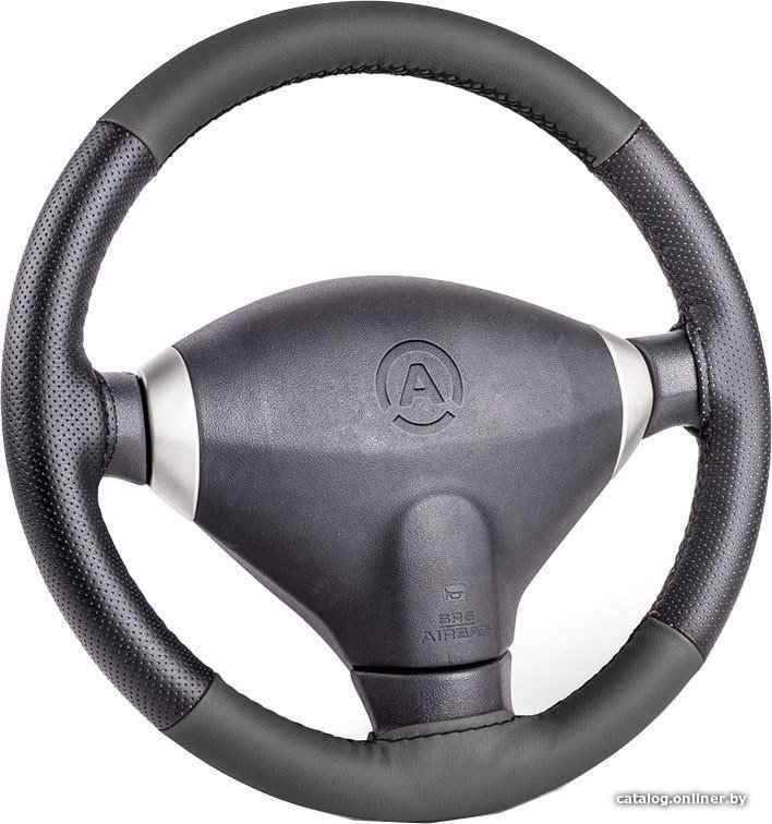 Оплетка на руль Autoprofi SAM-100 BK/BK (M) (черный)