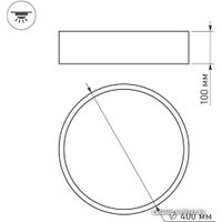 Светодиодная панель Arlight SP-TOR-PILL-R400-25W Warm3000 022997(1)