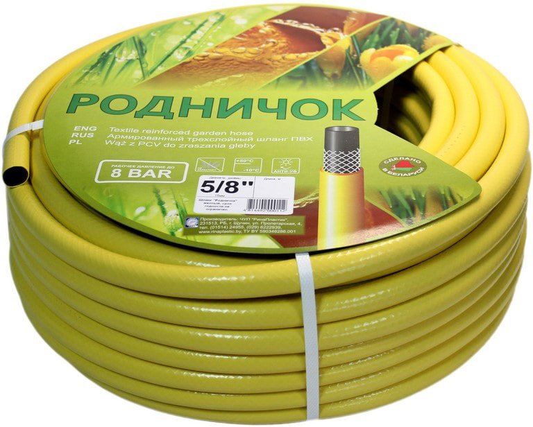 

Шланг РинаПластик Родничок ШРЖ5/8-25 (желтый, 5/8", 25 м)