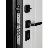 Металлическая дверь Guard MG75 МДФ/МДФ 97х205 левая (серый/белый ясень)