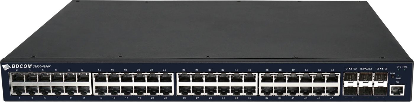 

Управляемый коммутатор 3-го уровня BDCOM S3900-48P6X