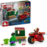 Конструктор LEGO Super Heroes Железный человек на мотоцикле и Халк 76287