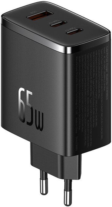 Сетевое зарядное Baseus Cube Pro 3 Ports Fast Charger 65W P10152301113-00 (черный)