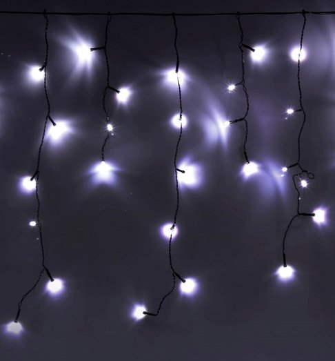 

Гирлянда бахрома Luazon Led-180 (4x0.6 м, белый) [705917]