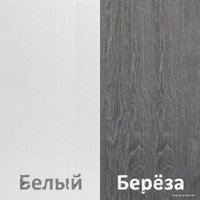 Комод Кортекс-мебель Бари 60 4ш (белый/белый/береза)