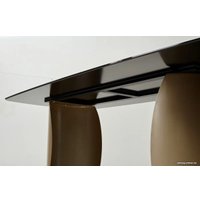 Кухонный стол M-City Bronte 220 KL-188 614M04358 (контрастный мрамор матовый/шапань)