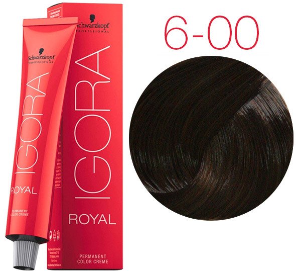 

Крем-краска для волос Schwarzkopf Professional Igora Royal Permanent Color Creme 6-00 60 мл