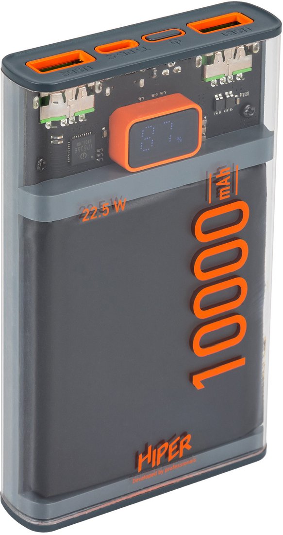 

Внешний аккумулятор Hiper Core X 10000mAh (прозрачный)