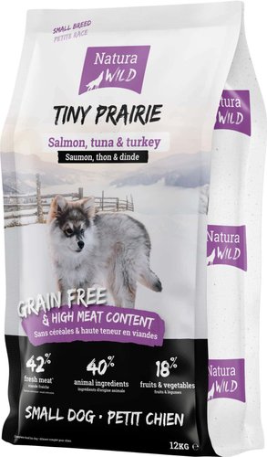 Сухой корм для собак Natura Wild Tiny Prairie с лососем, тунцом и индейкой 585437 (12 кг)