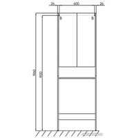  Акватон Шкаф под стиральную машину Лондри 1A260503LH010 в Пинске