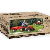 Педальная машинка Dolu Ranchero с прицепом 8146 (красный)