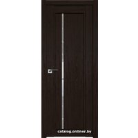 Межкомнатная дверь ProfilDoors 2.70XN L 40x190 (дарк браун, стекло дождь белый)