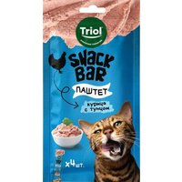 Лакомство для кошек Triol Snack Bar Паштет из курицы с тунцом (40 г)