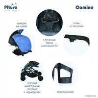 Коляска прогулочная «книга» Pituso Camino (черный/джинс)