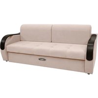 Диван Сириус Лидер-6 ППУ 225x110 (Eva 01 велюр белый)