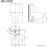 Унитаз напольный Triton Pro Astro AO-2355