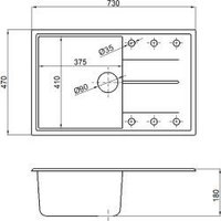 Кухонная мойка AV Engineering Benefit AVE730470GRA (серый)