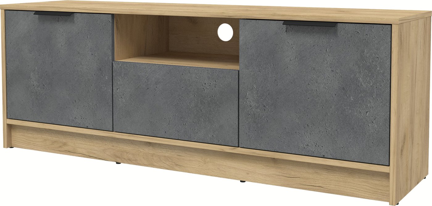 

Тумба Интерлиния ТВ Концепт КТ-ТВ3-50 (бетон портленд/дуб золотой)