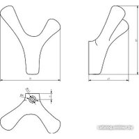 Крючок мебельный GTV TORNA (черный матовый)