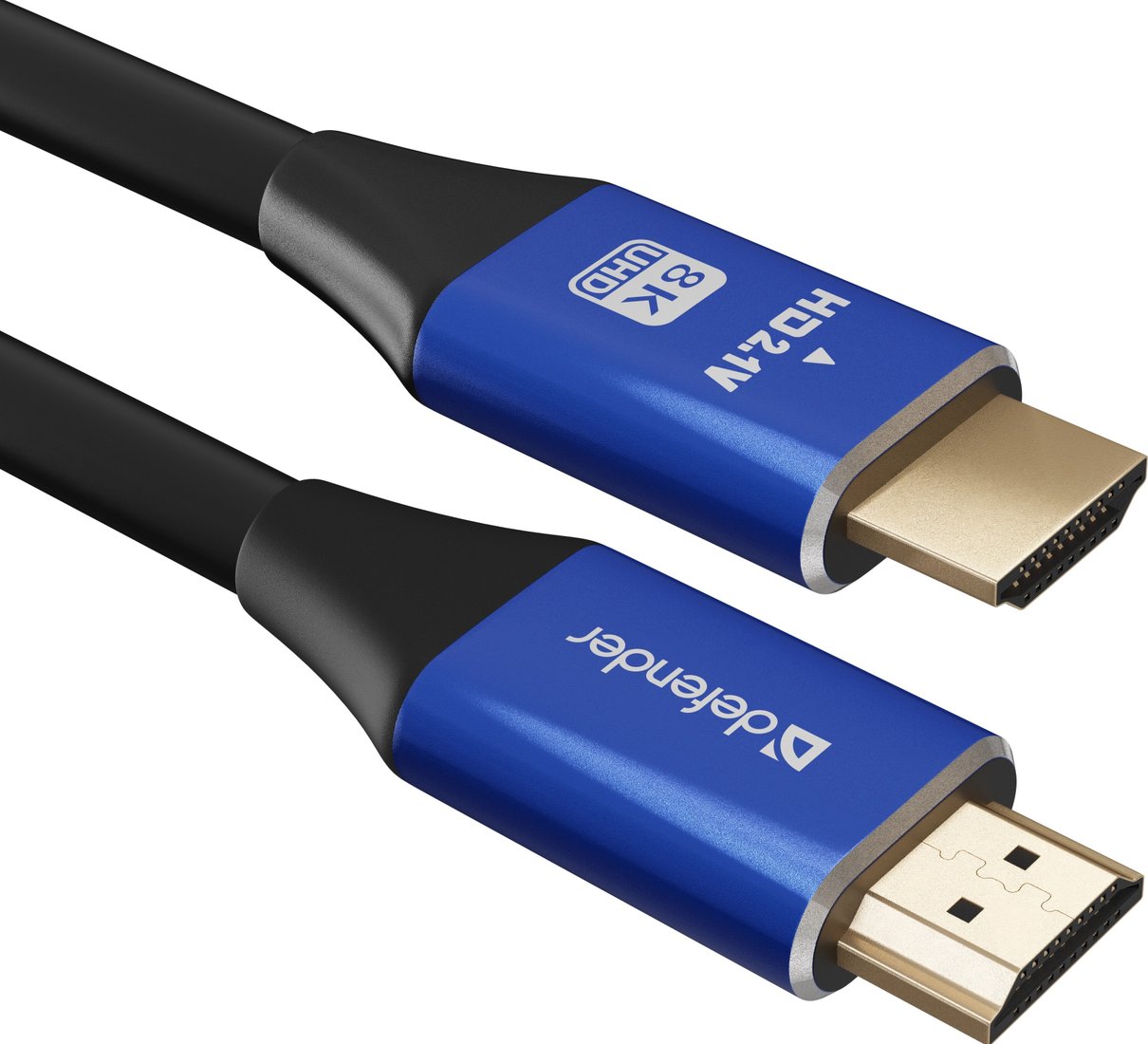 Кабель Defender HDMI-2 HDMI-HDMI (2 м, синий/черный)