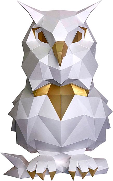 

PaperCraft PAPERRAZ Сова Пухля (белый)