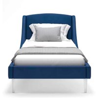 Кровать MONOFIX Лотти 90x200 (микровелюр/синий)