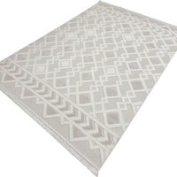 Ковер для жилой комнаты Radjab Carpet Поло Прямоугольник EN 256 12517RK (1.6x3, Cream/Beige)
