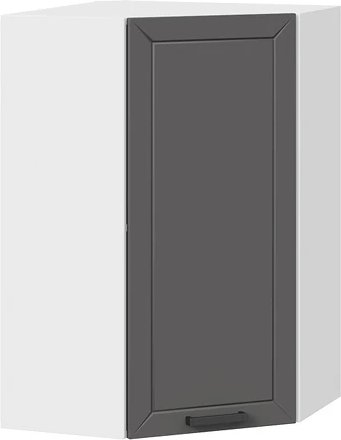 

Шкаф навесной Трия Лорас 1ВВ6У (белый/холст вулкан)