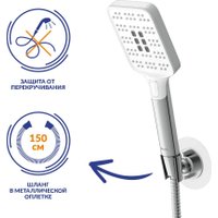 Смеситель Lauter Comfort 21YH40400 с душевым гарнитуром Ferro 64085