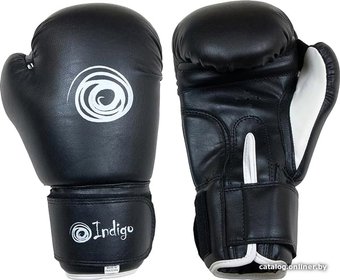 Тренировочные перчатки Indigo PU PS-790 (12 oz, черный)