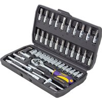 Набор трещотка с головками и битами Megatools MT-2462-5 (46 предметов)