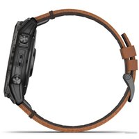 Умные часы Garmin Epix Pro Gen 2 Sapphire 51 мм (карбоново-серый титан/каштановый, с кожаным и силиконовым ремешками)