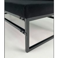 Диван N3 Лофт Модис со спинкой 200x50x82 (черный)