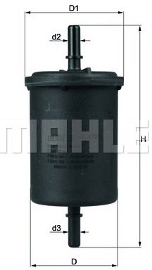 

Топливный фильтр Mahle Knecht KL416/1