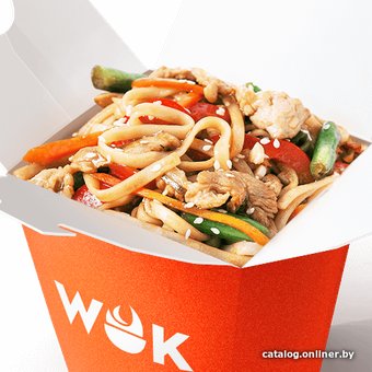 WOK Курица в соусе терияки с лапшой удон