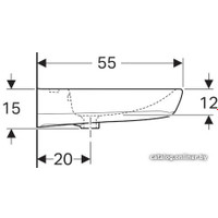 Умывальник Geberit Renova Comfort 258565000