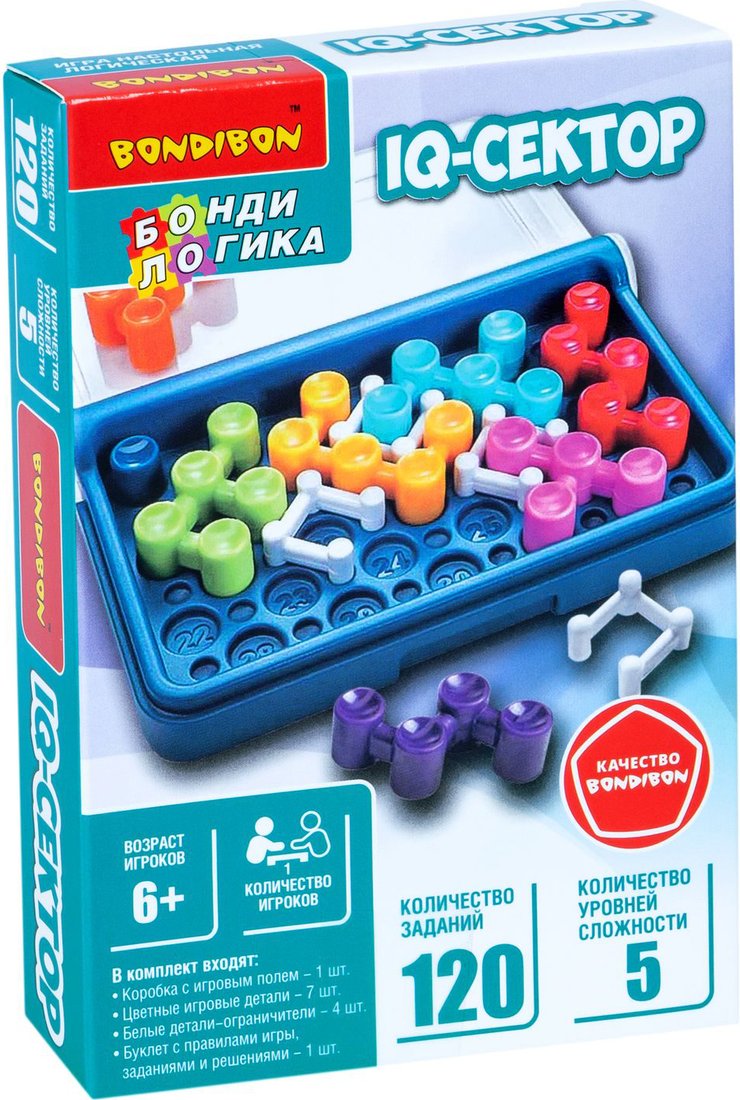 

Настольная игра Bondibon БондиЛогика IQ-Сектор ВВ5957
