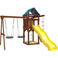 Игровой комплекс National Tree Company С качелями гнездо IgroWoods ДП-6 Premium