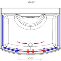 Душевая кабина с паром Radomir Диана 2 1-05-1-0-0-0651 (матовое стекло)