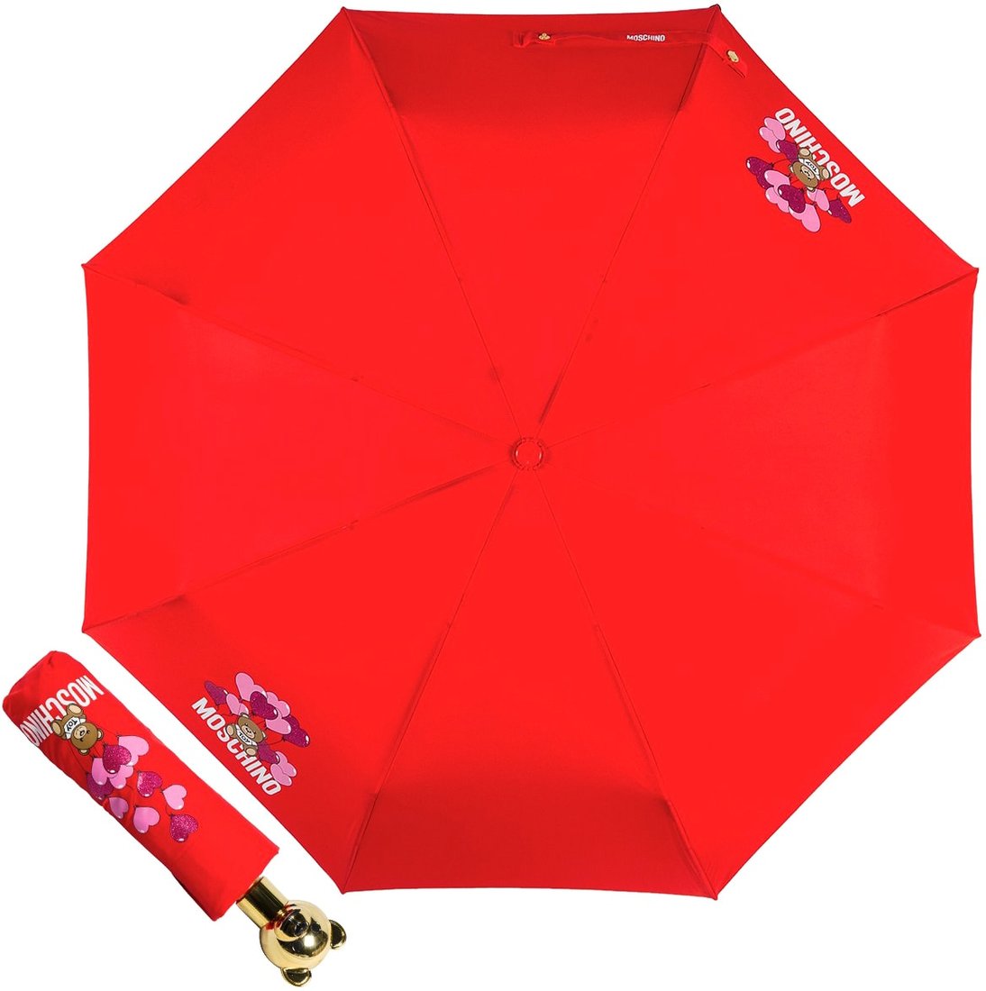 

Складной зонт Moschino 8054-OCC Balloons Bear Red
