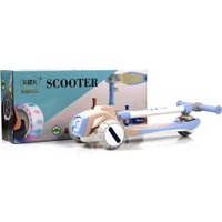 Трехколесный самокат RiverToys HB-T8 (голубой)