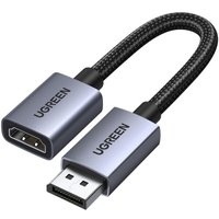 Адаптер Ugreen DP133 65982 DisplayPort - HDMI (0.2 м, черный)